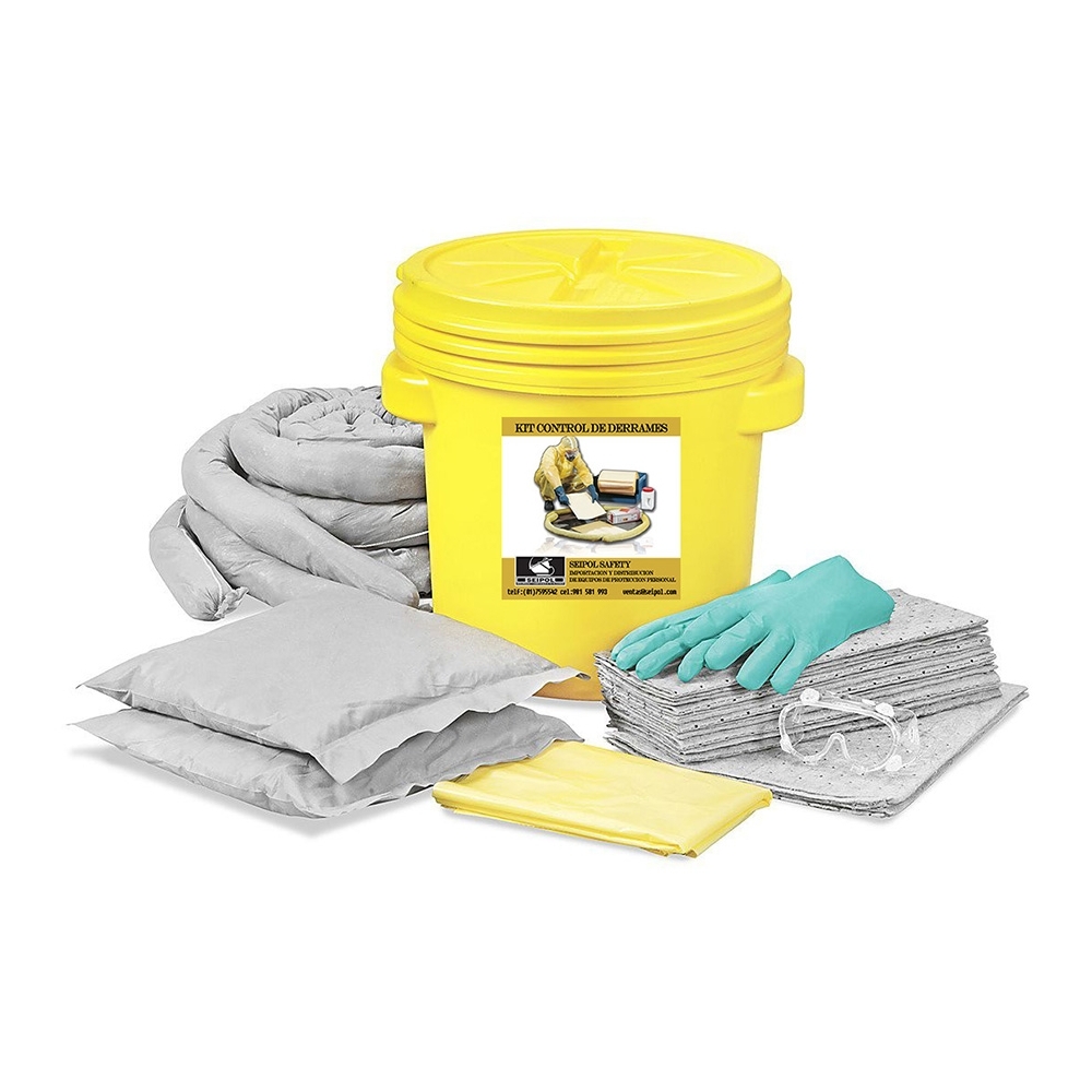 KIT ANTIDERRAME P/HIDROCARBUROS Cap.120 Litros