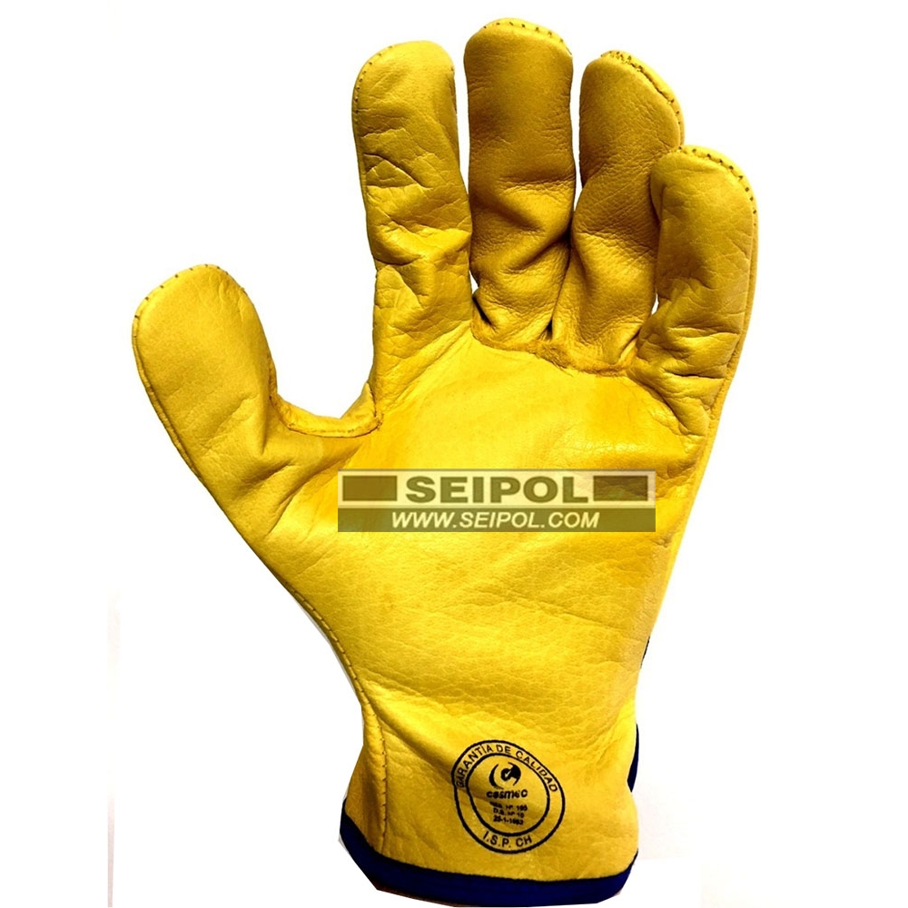 🥇 Guante Cuero Badana Amarillo Steelpro » Distribuidor Steelpro