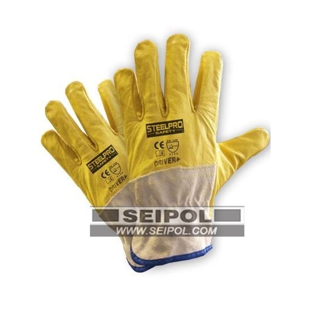 🥇 Guante Cuero Badana Amarillo Steelpro » Distribuidor Steelpro