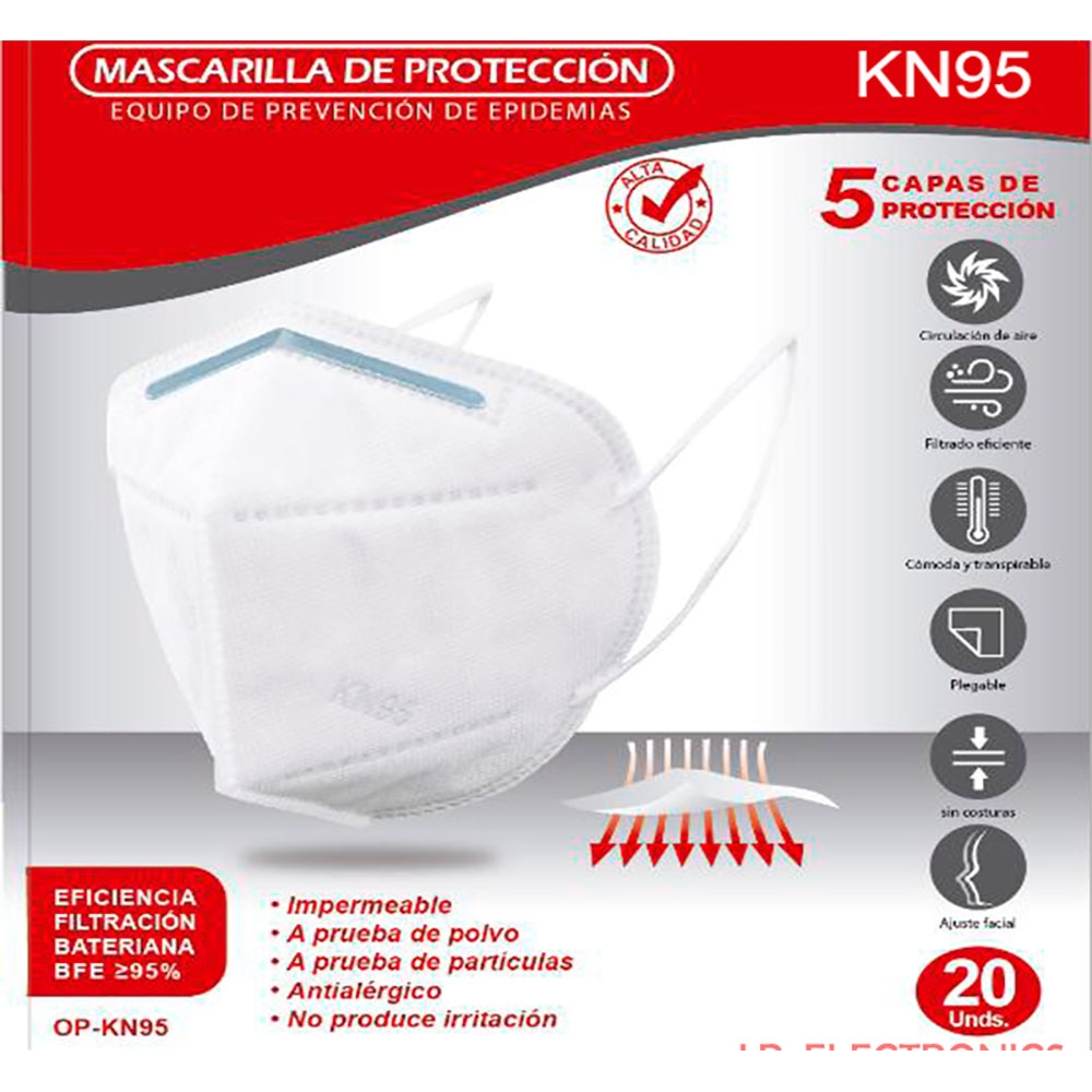 MASCARILLA KN95 DE 5 CAPAS