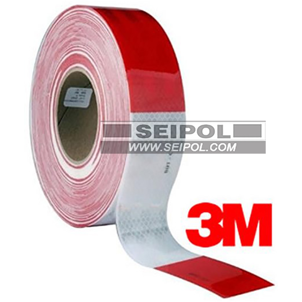 CINTA REFLEXTIVA ROJO Y BLANCO -3M